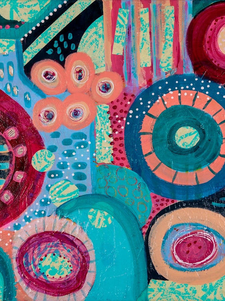 Rhythms of Colour Abstract Painting