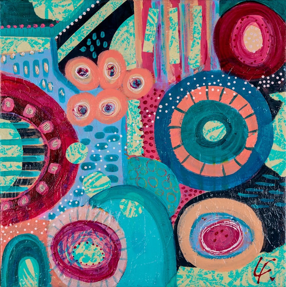 Rhythms of Colour Abstract Painting