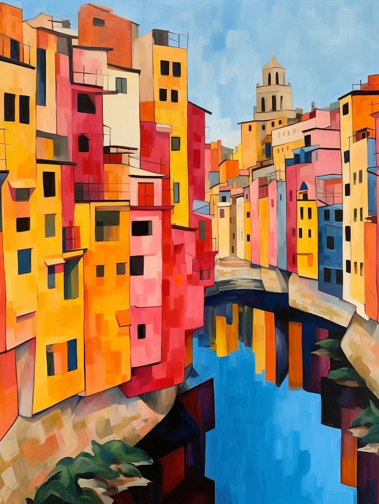 Girona Spain 4 Fauvist Painting
