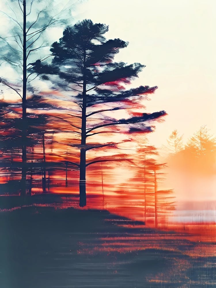 Sunset In The Pines