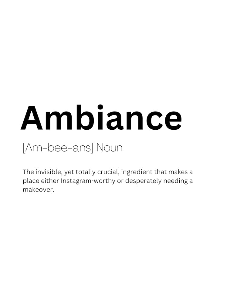 Ambiance Definition Meaning