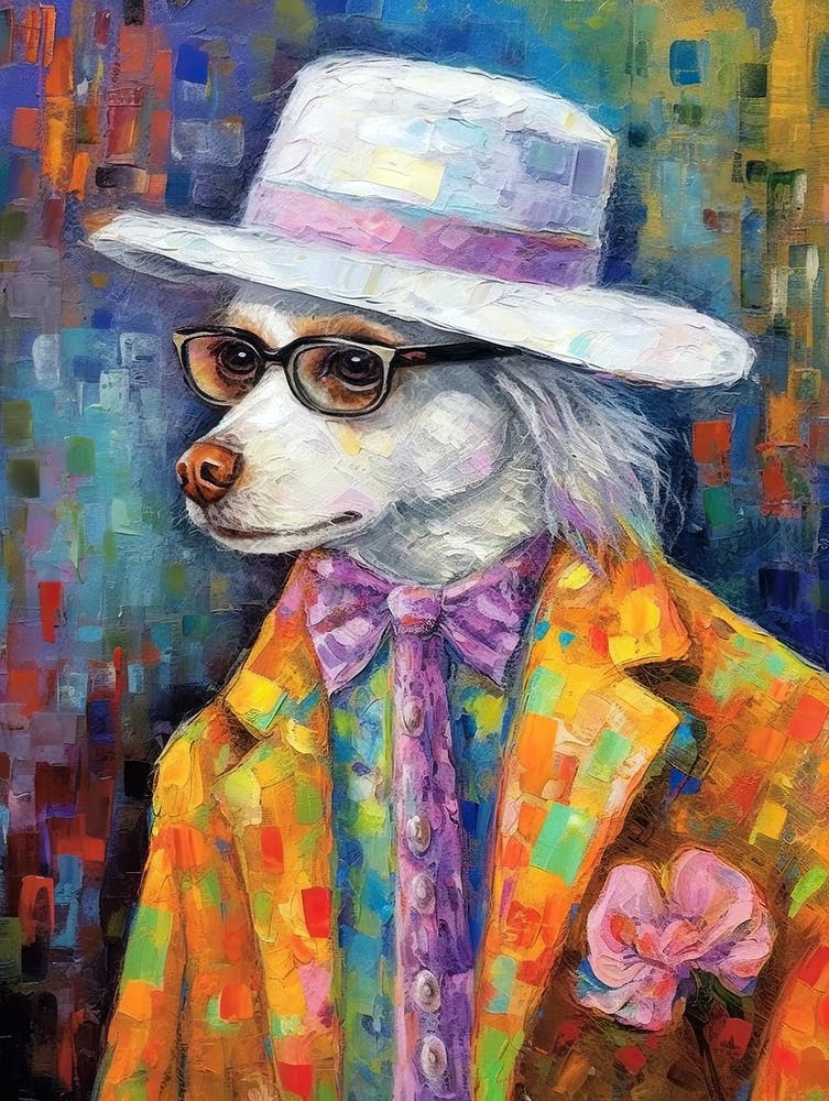 Tailored Tuxedo Pooch; Dog Couture In Oil