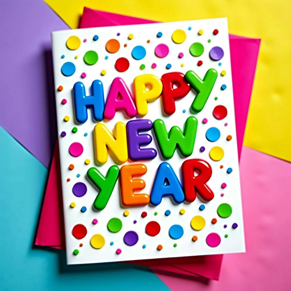 Happy New Year Greeting Card 1