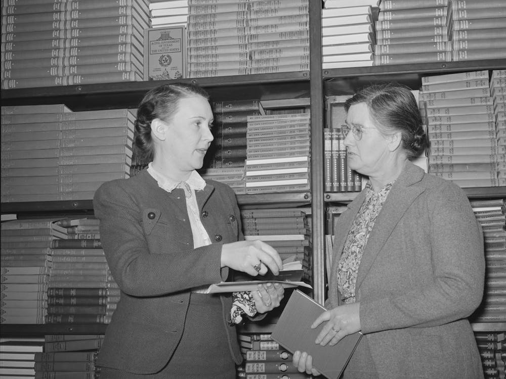 County Superintendent Of Schools And Her Assistant, San Augustine, Texas By Russell Lee