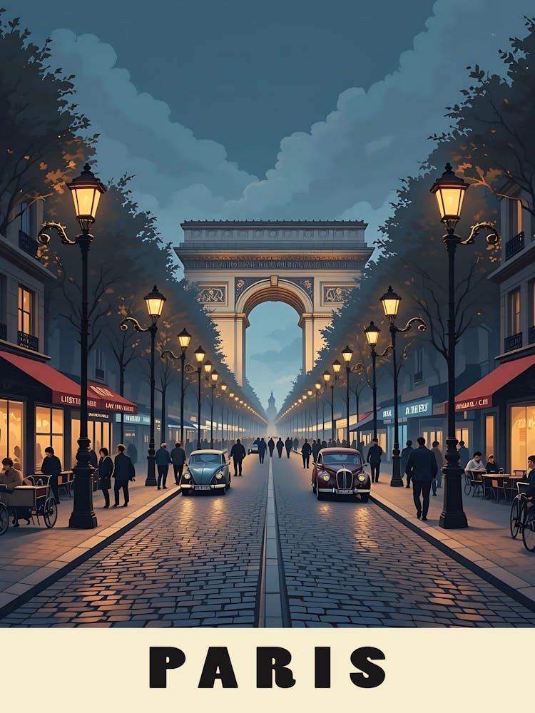 Paris Vintage Travel Poster 7