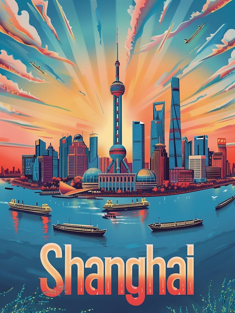 Shanghai City Skyline