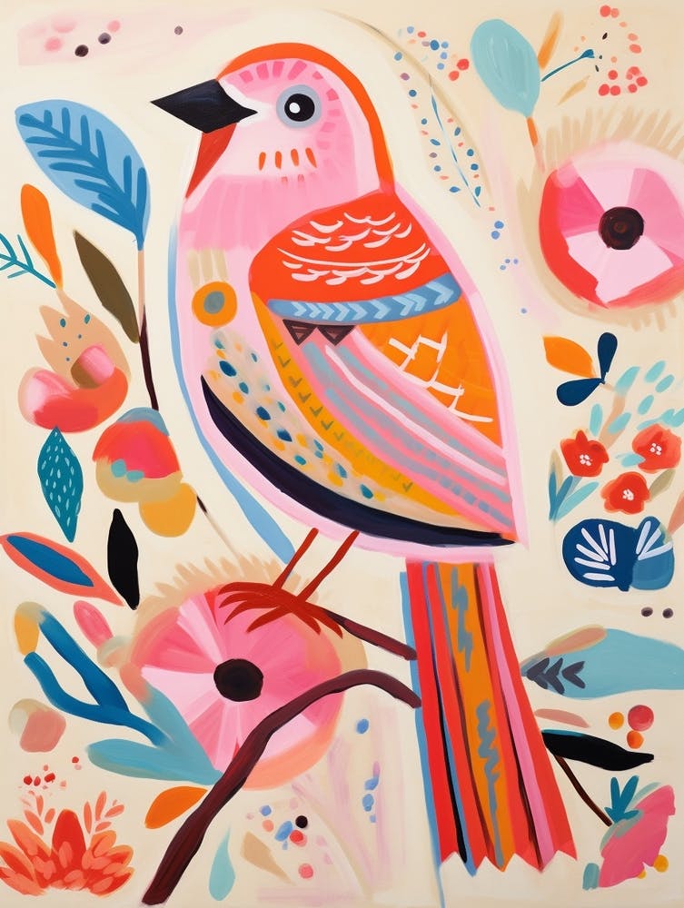 Pink Scandi Sparrow 2