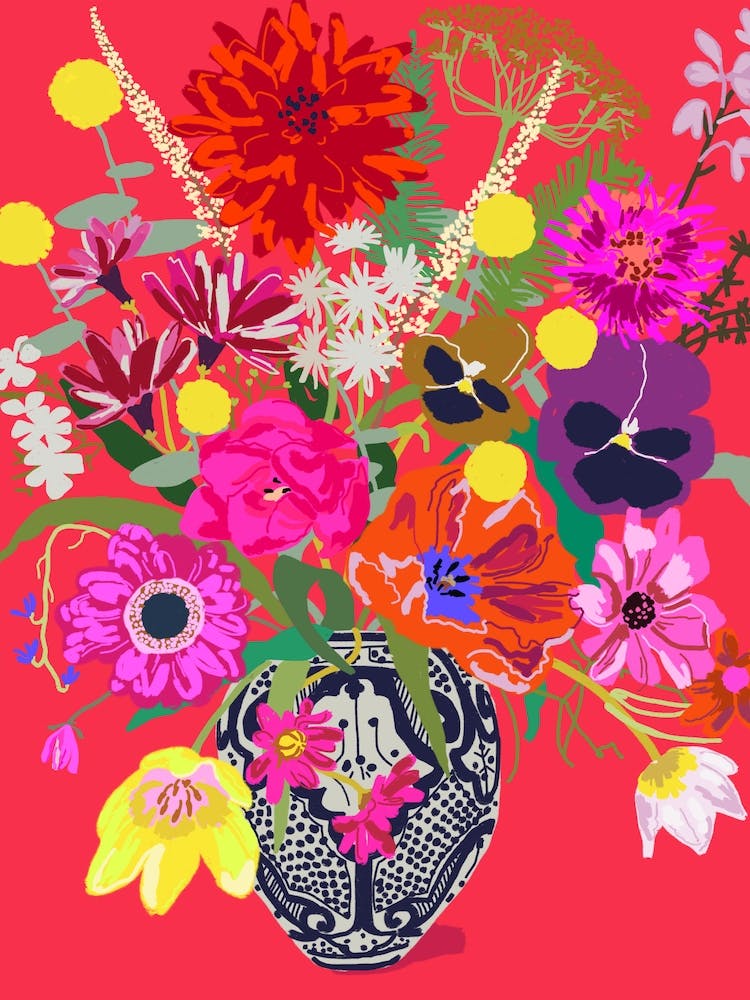 Flower Passion In A Vase