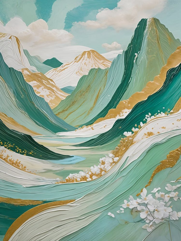 Serene Painted Mountains no3