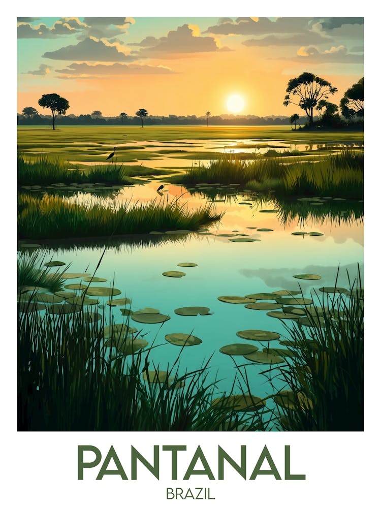 Affiche de voyage Pantanal