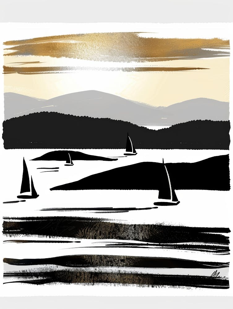 Sailboats At Sunset 23