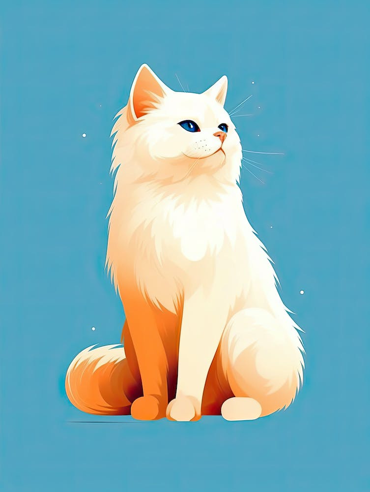 White Cat With Blue Eyes 1