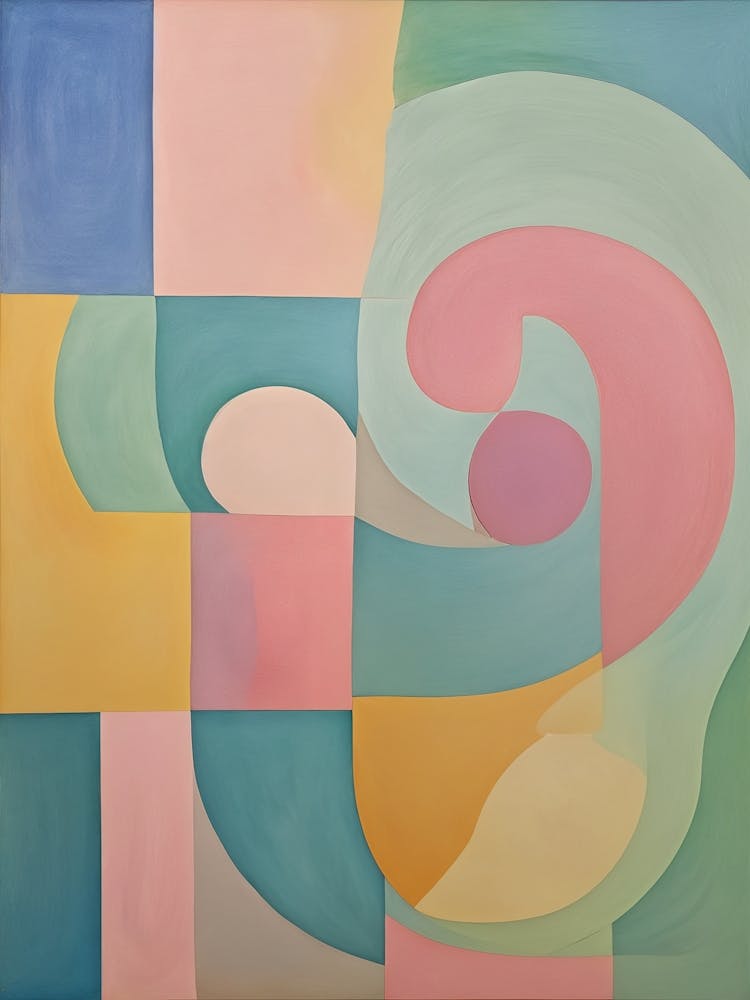 Rainbow Pastel Abstract no2