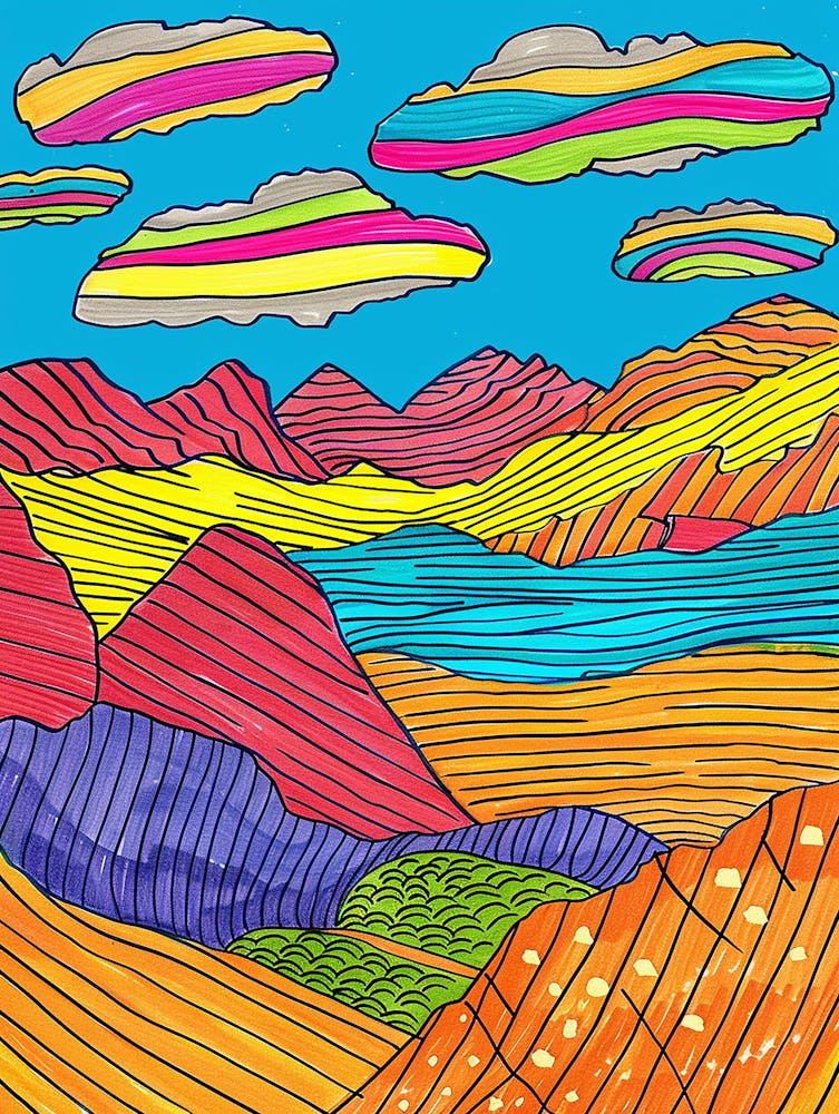 Bunte Landschaft 1