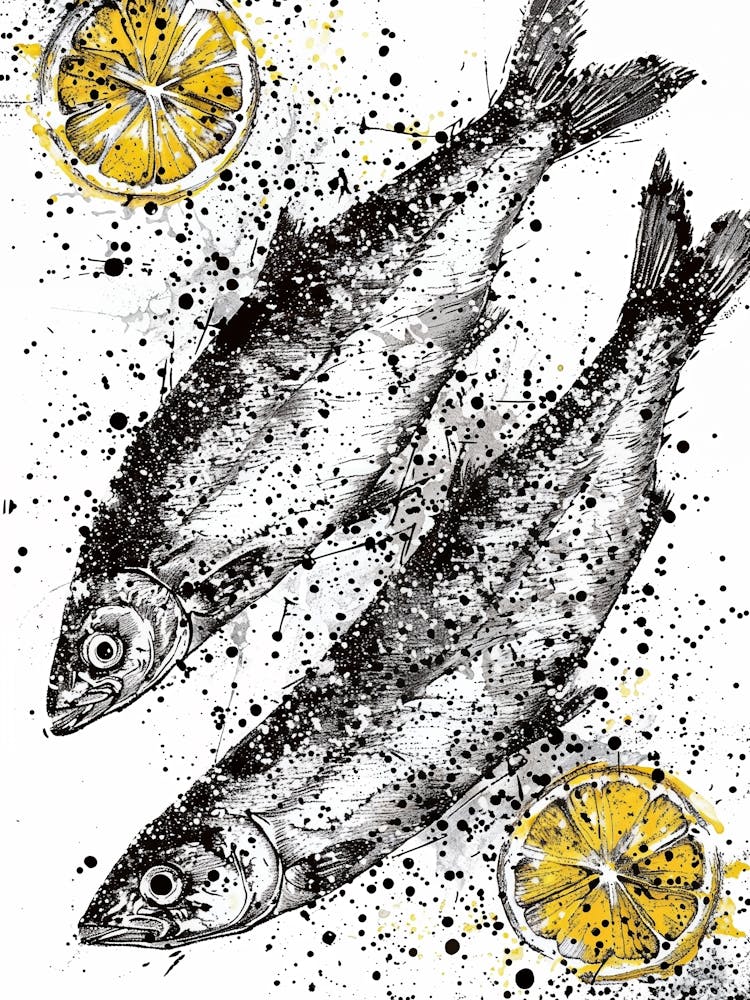 Two Fish With Lemon Slices