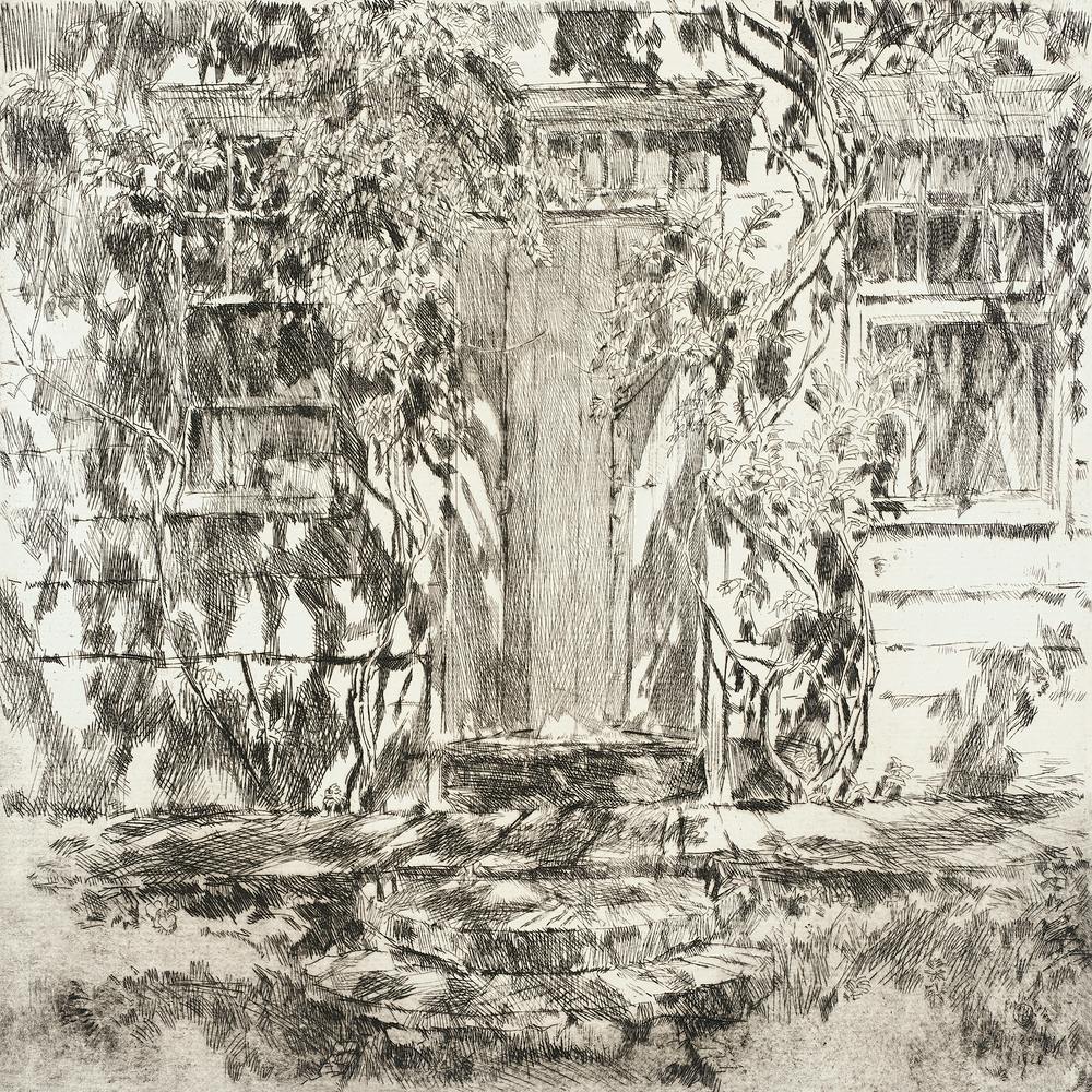 Old Doorway, Easthampton (1920), Frederick Childe Hassam