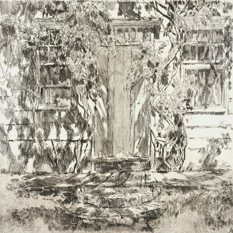 Old Doorway, Easthampton (1920), Frederick Childe Hassam