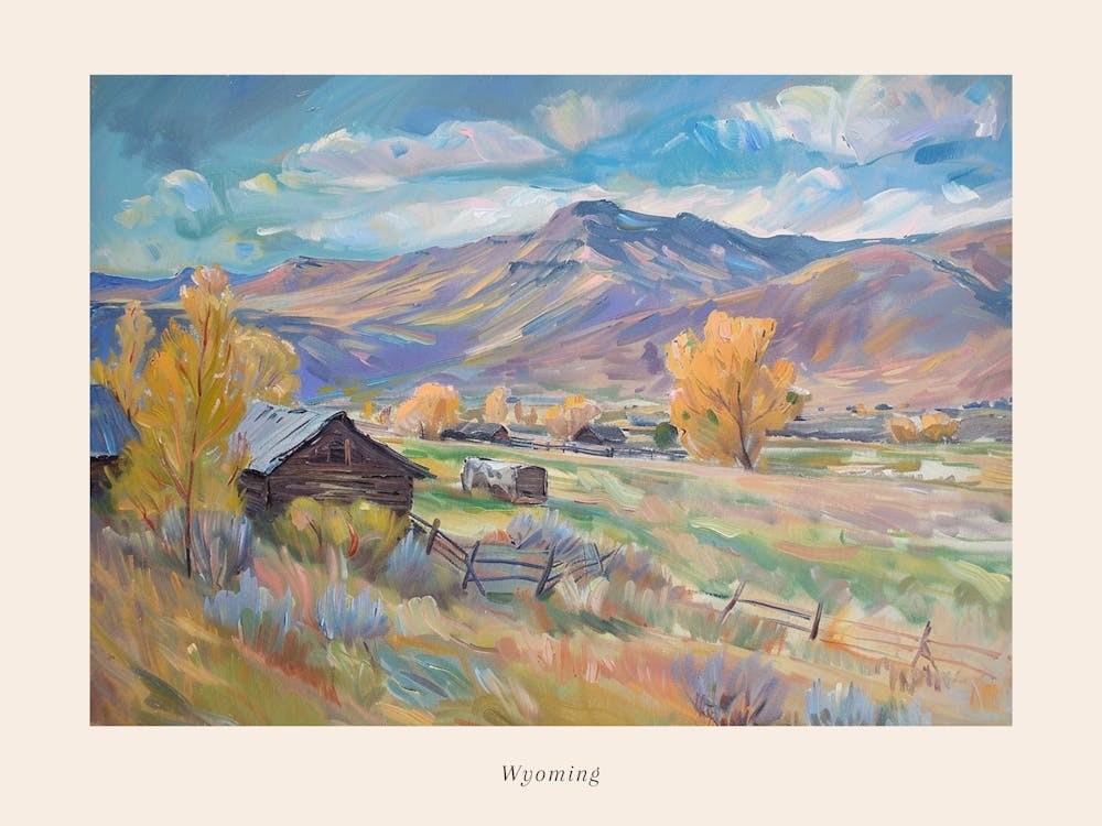 Western Landscapes Wyoming 3 Poster