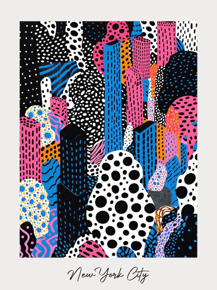 Poster Of New York City, Illustration In The Style Of Pop Art 4
