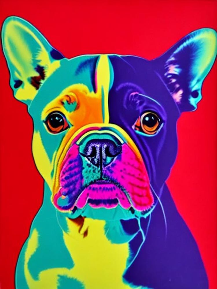 French Bulldog Andy Warhol Style Dog
