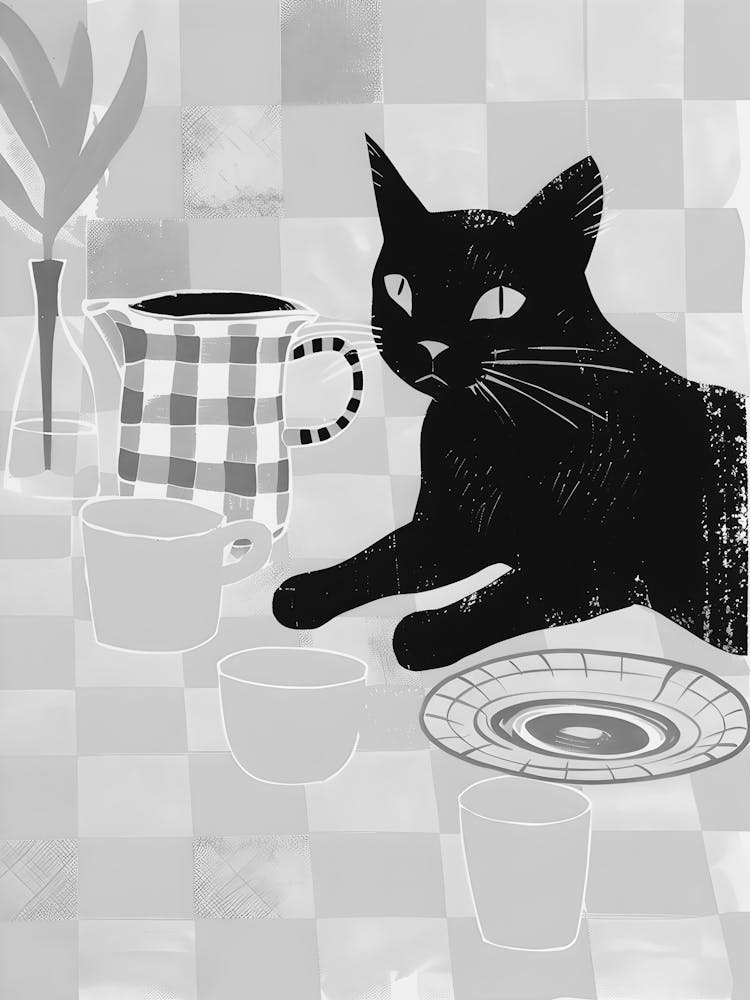 Cat On A Table 1