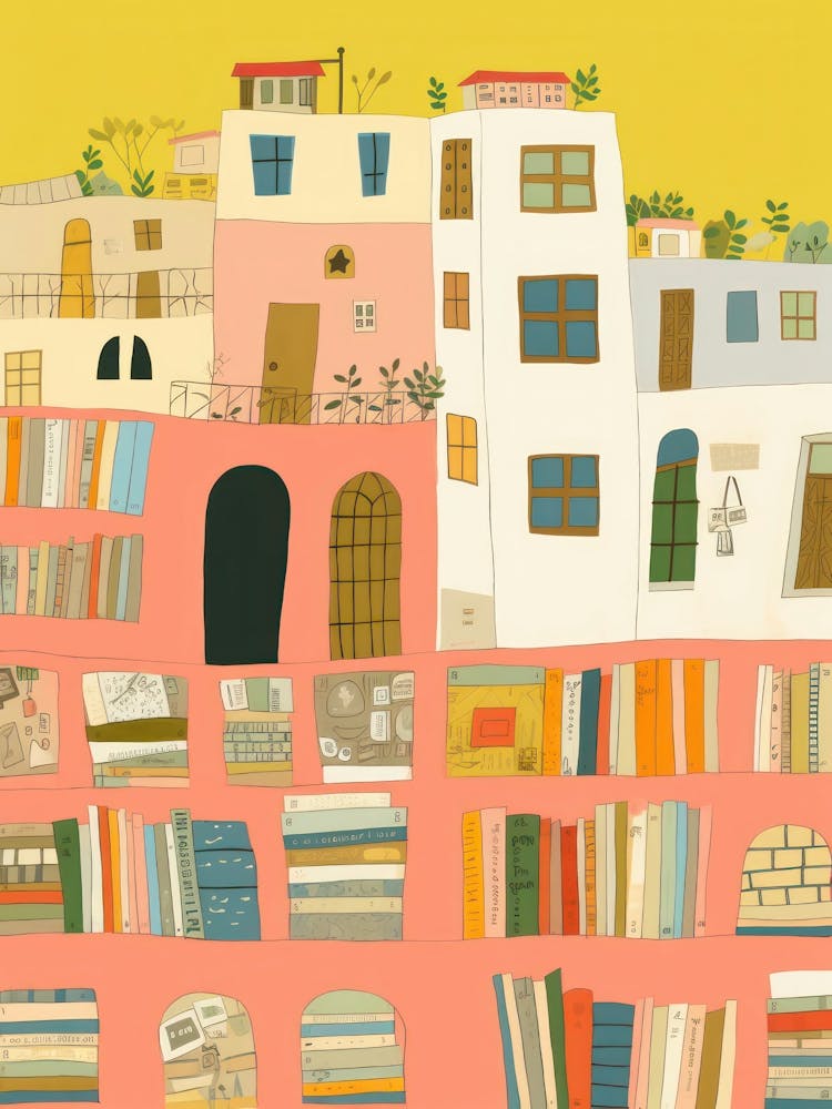 Positano The Book Nook Pastel Colours 4