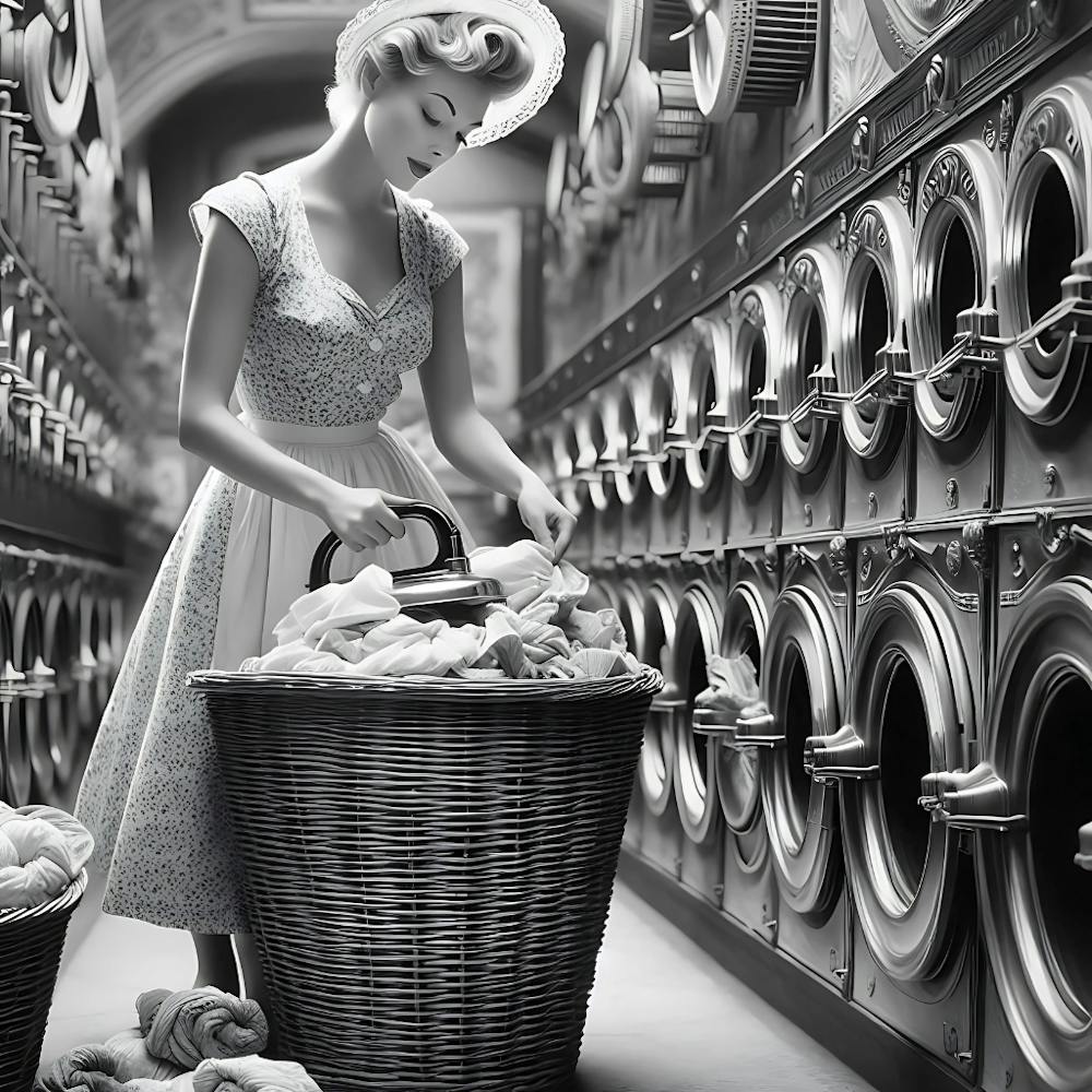 Lady In A Laundry