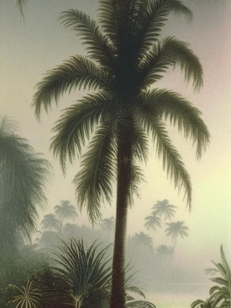 Mist Waterscape Vintage Illustration 1