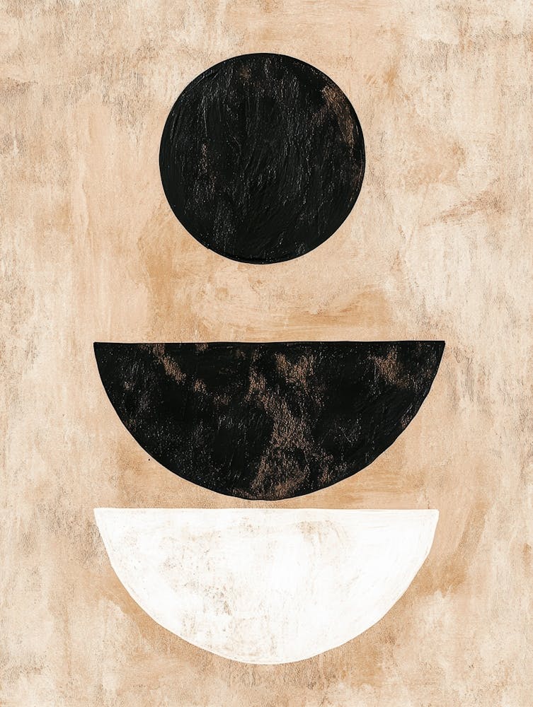Black And White Abstract Painting 32