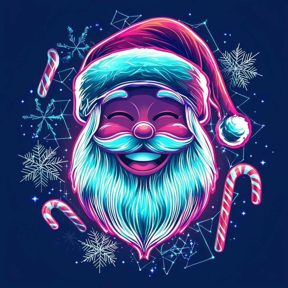 Santa Claus.Generated AI. Wall 2