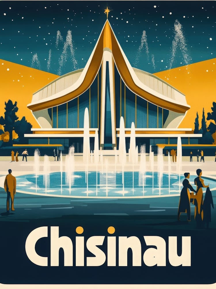 Aihrgdesign A Retro Travel Poster For Chisinau 3