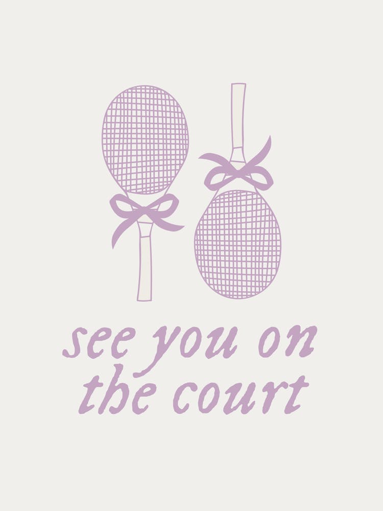 See You On The Court | Coquette Vintage Retro Sporty Trendy Tennis