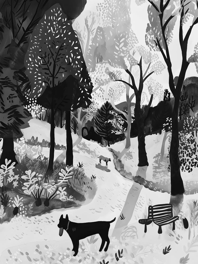 Dog In The Woods