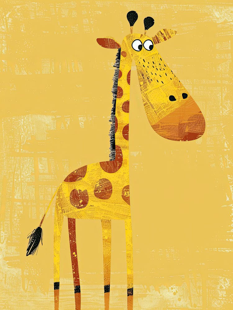 Friendly Giraffe Buddy Children Prints & Kids Posters