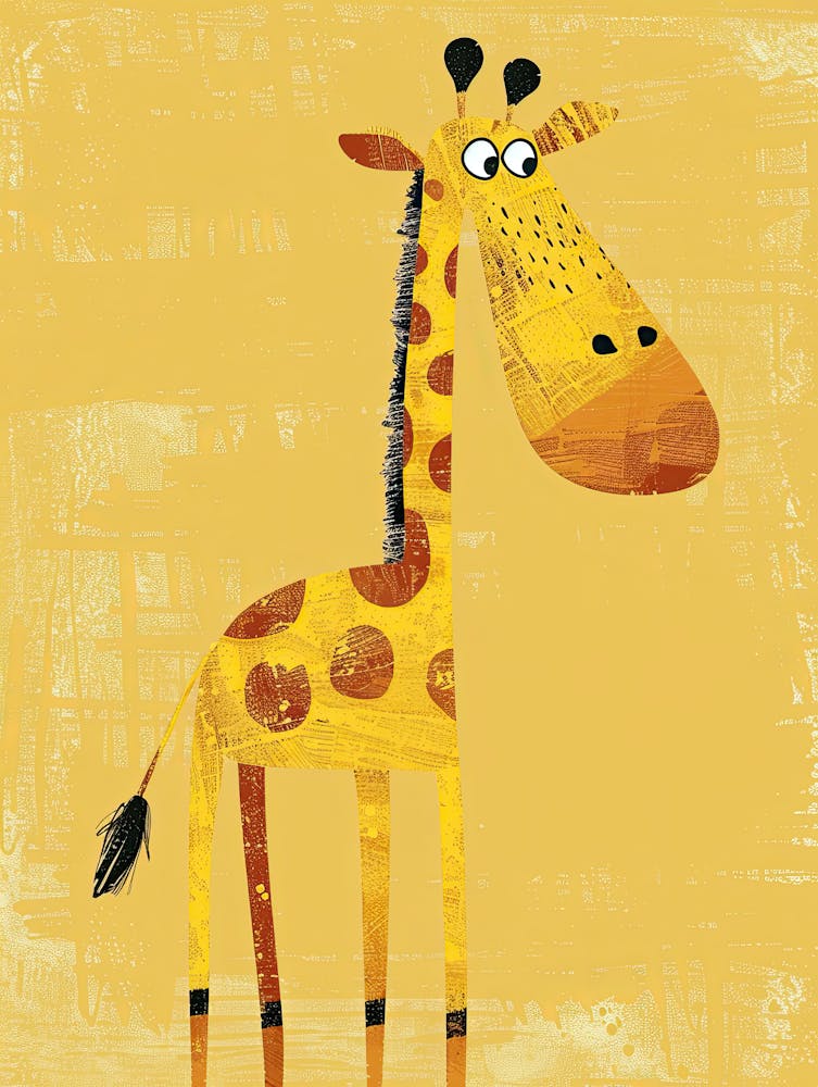 Friendly Giraffe Buddy Children Prints & Kids Posters