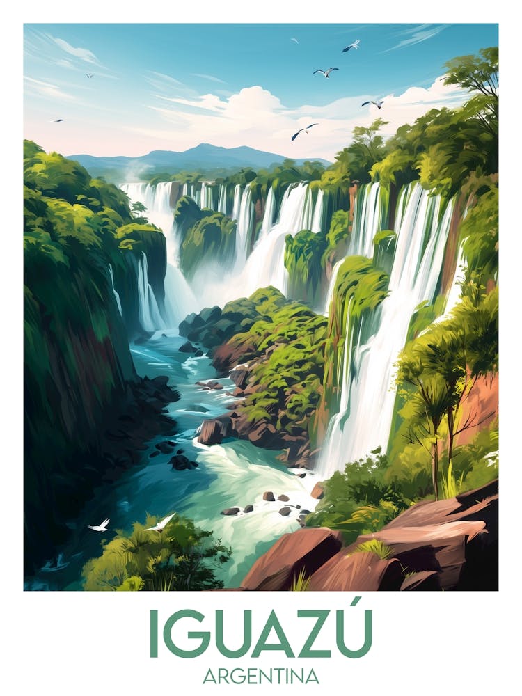 Affiche de voyage Iguazú