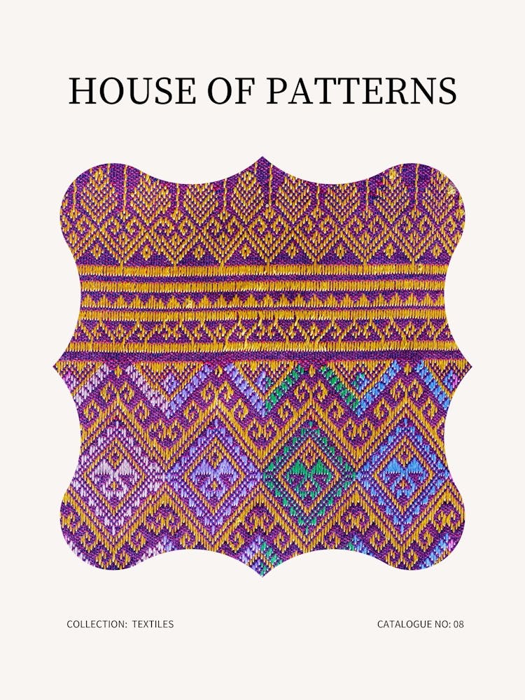Textile Pattern Poster 8