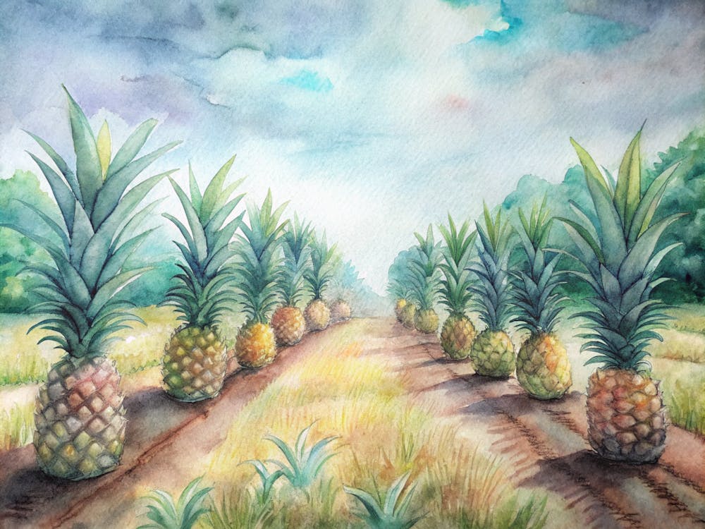 Pineapples In The Field 1