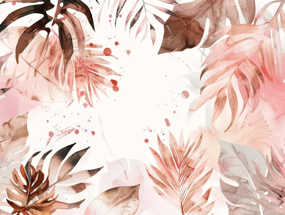 Watercolor Tropical Leaves 9