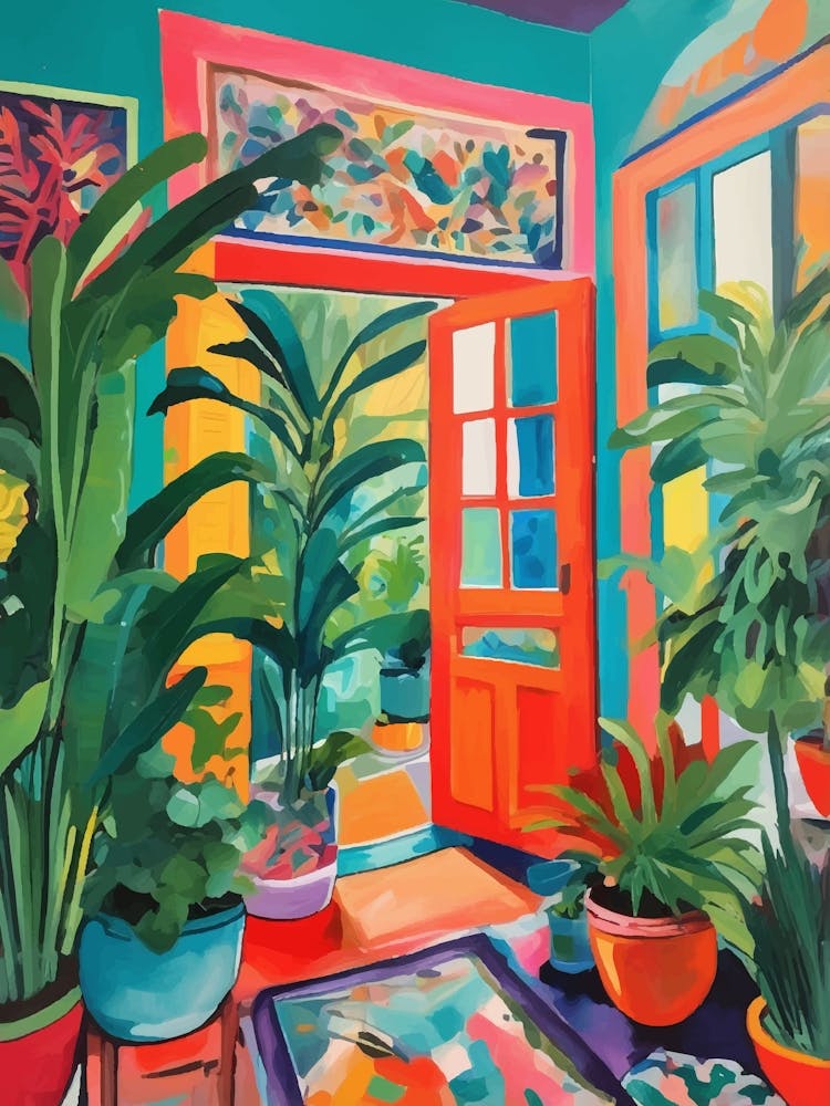 Colorful Room With Plants