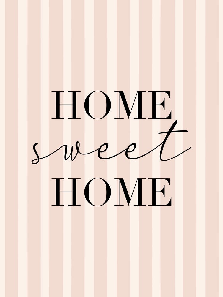 Home Sweet Home Neutral Stripes