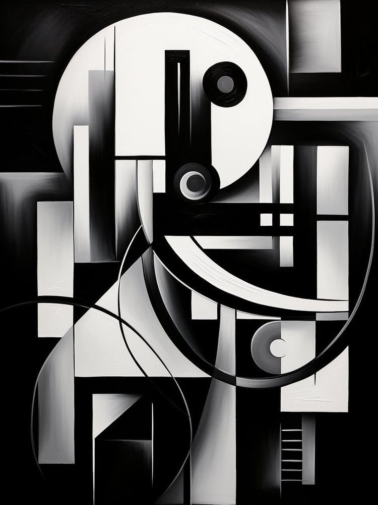 Contrast Abstract Black And White 7