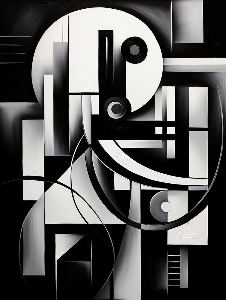 Contrast Abstract Black And White 7