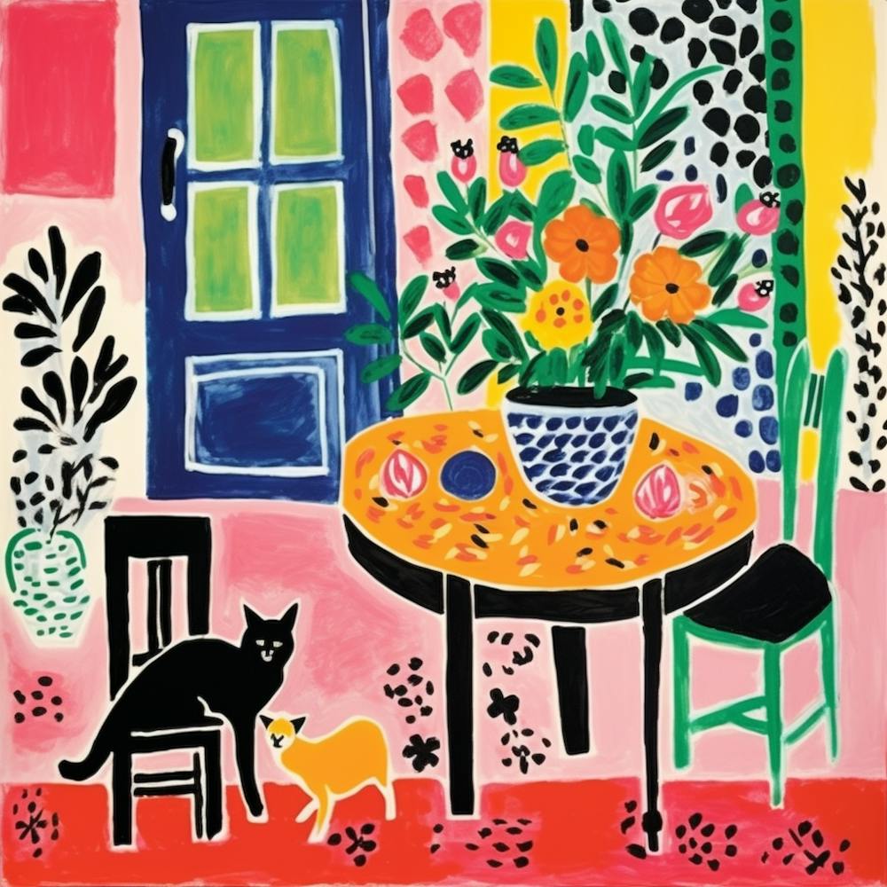 Cat On A Table 1