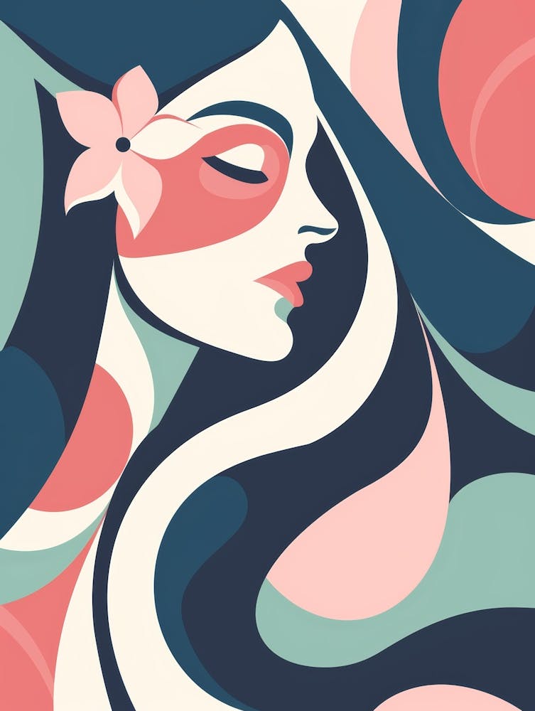 Abstract Woman'S Face 24