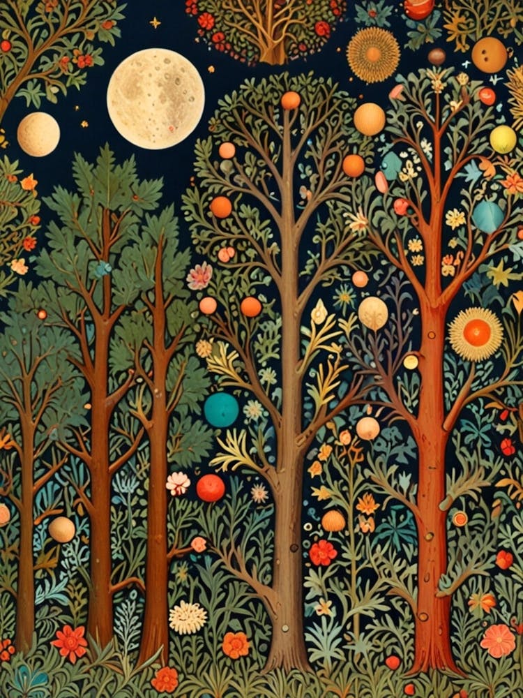 William Morris Night In The Forest 56