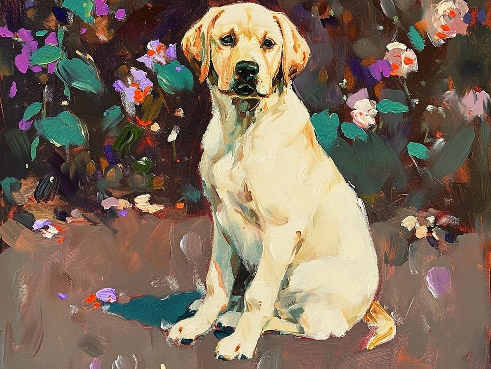 Labrador Acrylic Painting 2