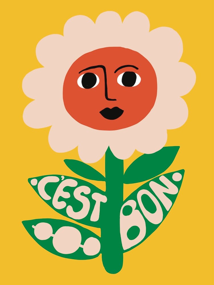 Cest Bon Retro Flower