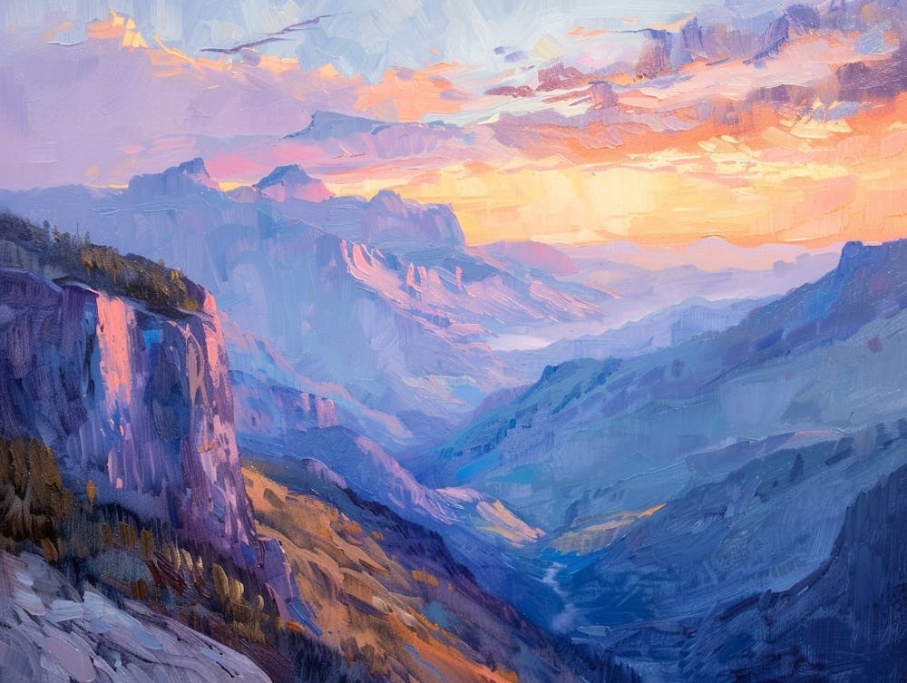 Western Sunset Landscapes Sierra Nevada 1
