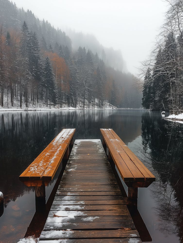 Lake In Winter